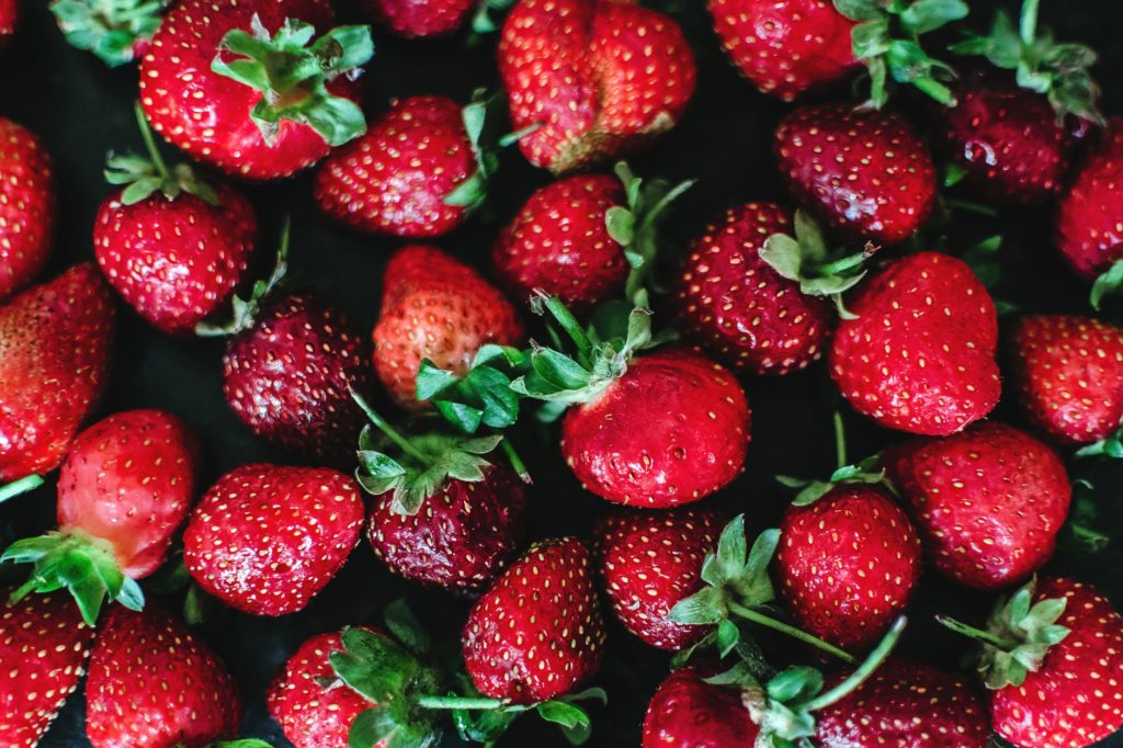 close up photo of strawberries