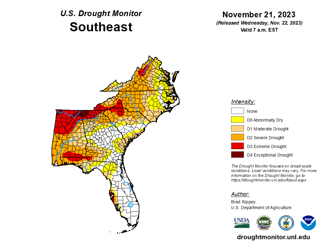Featured image for “It’s Raining Again: Recent Rain Events Helping Drought-Stricken Southeast”