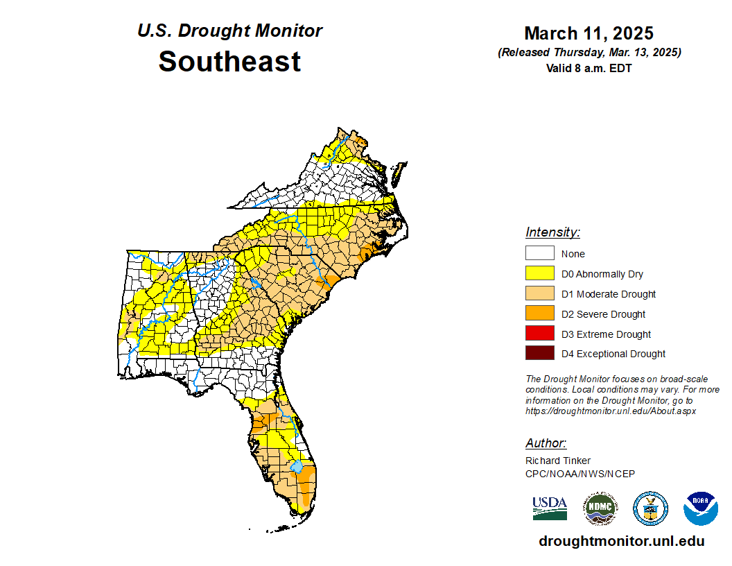 Featured image for “Drought Lingers Across Southeast”