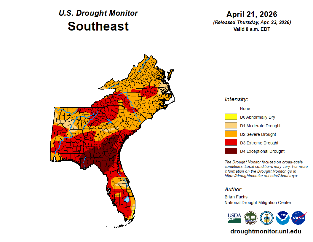 Featured image for “‘Exceptional’ Drought Expanding in South Georgia, North Florida”