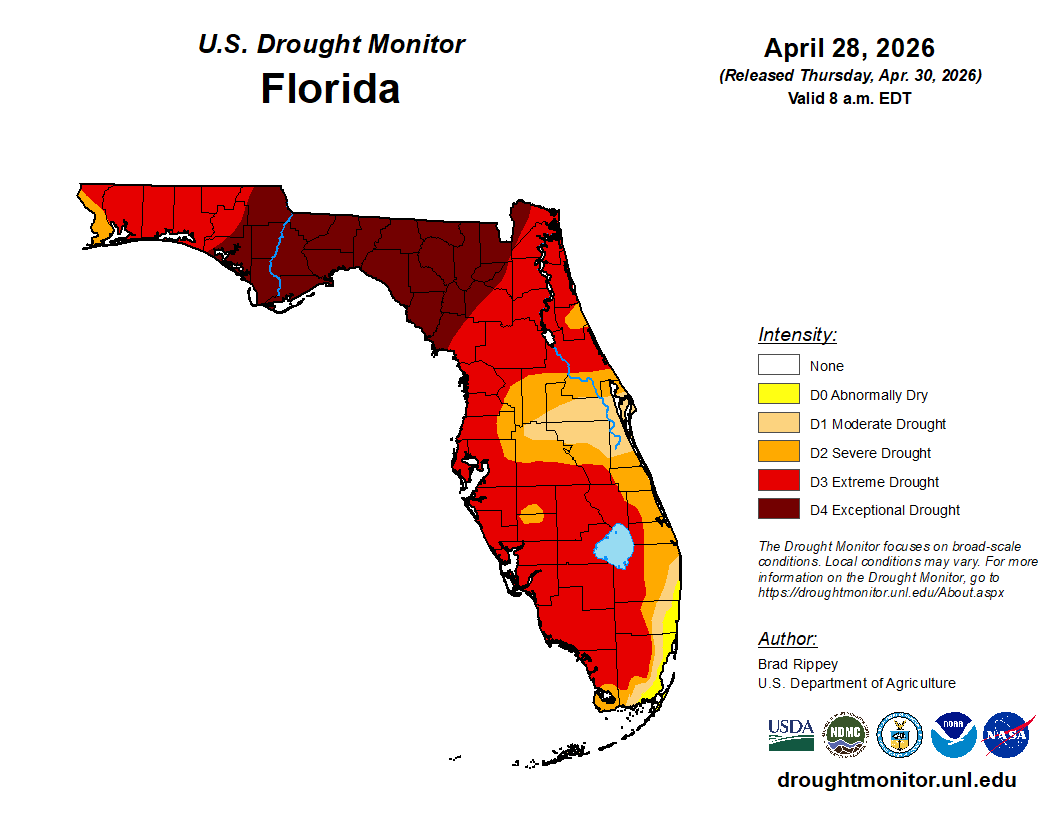 Featured image for “Drought Monitor Update: Conditions Worsening Across Southeast”
