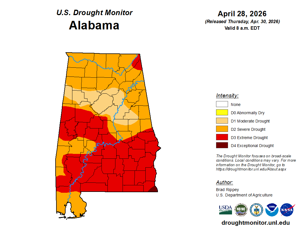 Featured image for “Extreme Drought Conditions Challenging Southeast Alabama”