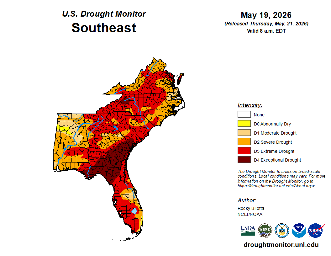 Featured image for “Drought Update Across Southeast”