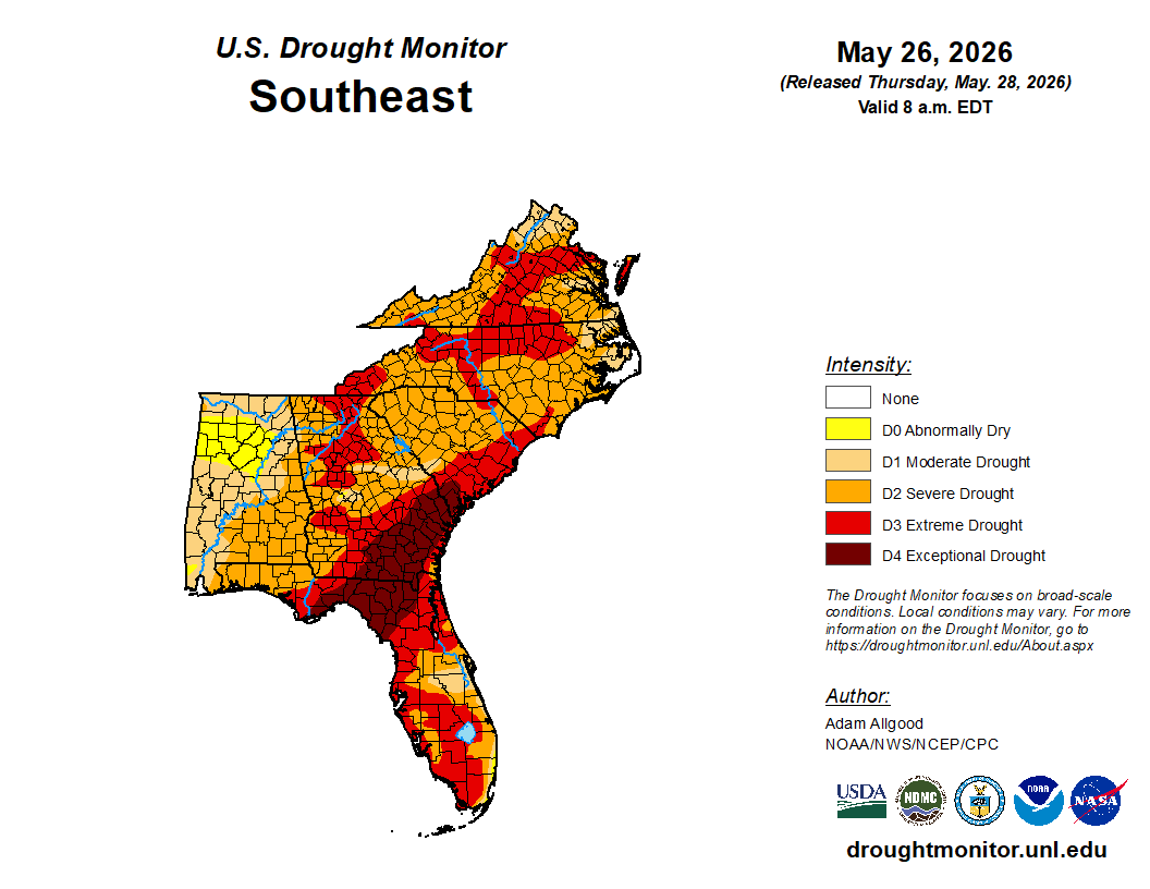 Featured image for “Drought Update Across Southeast Region”