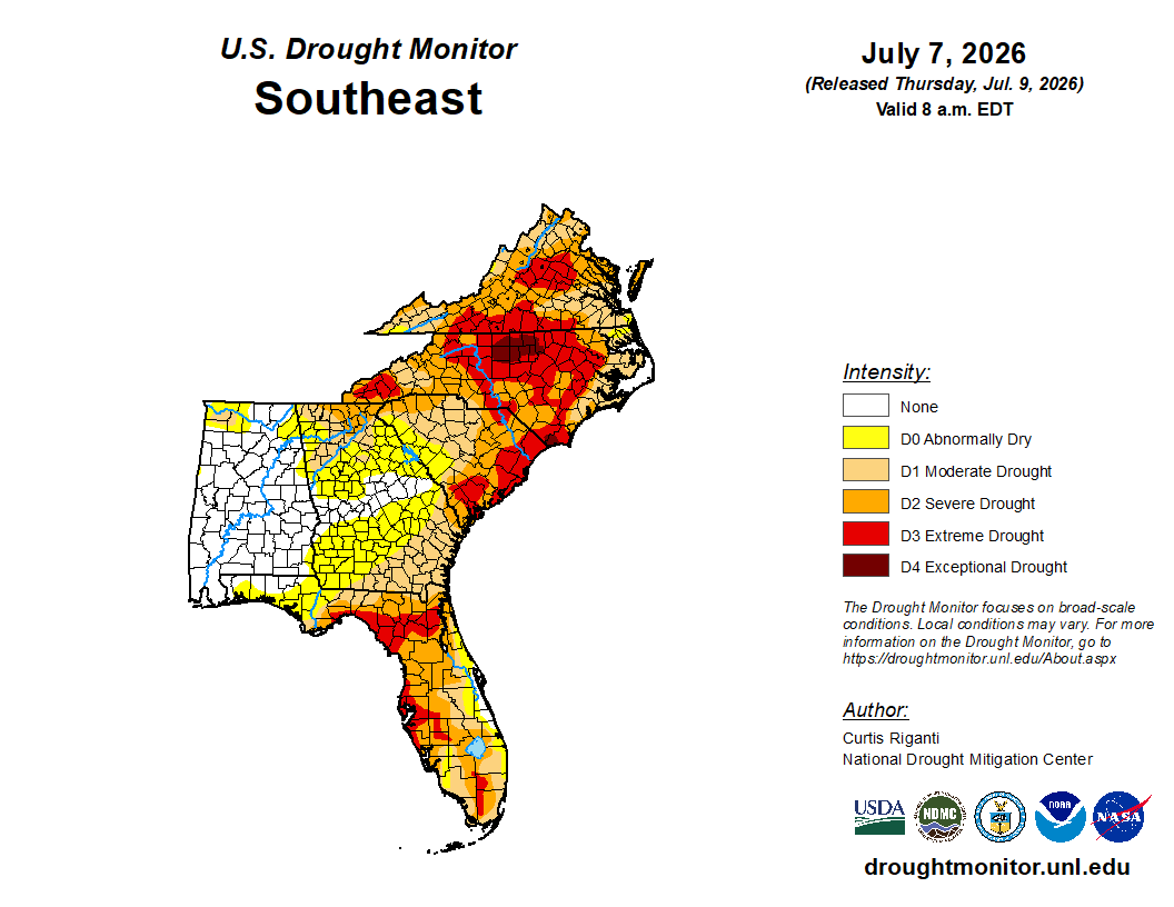 Featured image for “Drought Update in the Southeast”