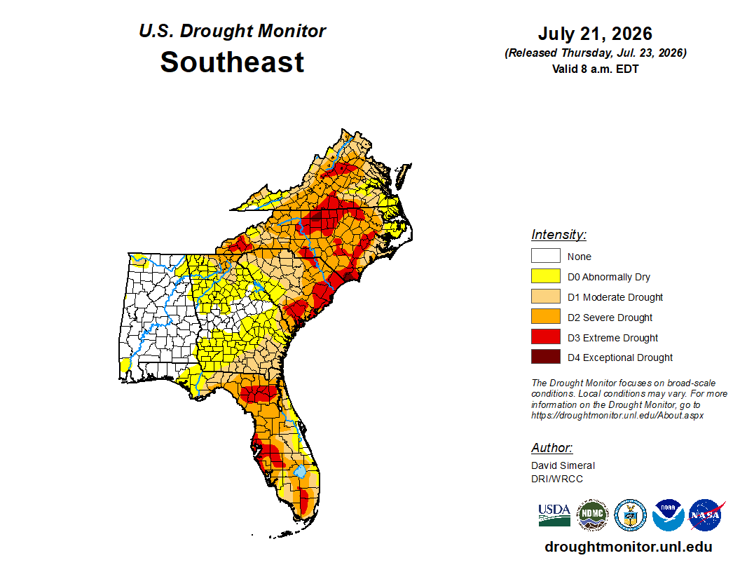 Featured image for “Drought Update Across Southeast Region”
