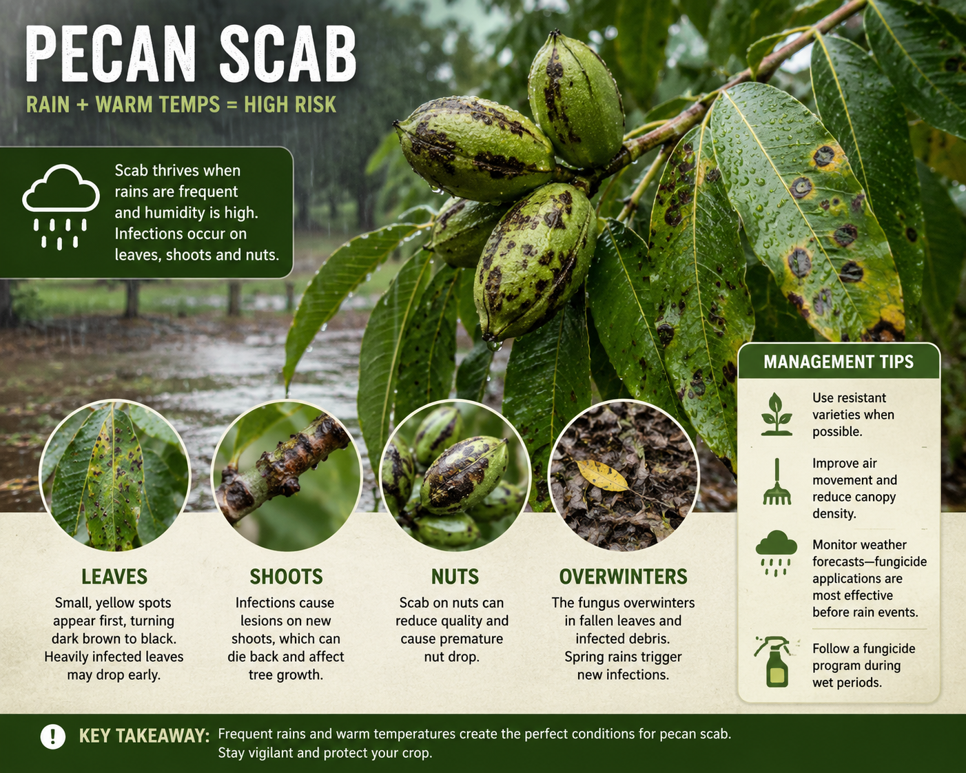 Featured image for “Pecan Scab Disease High in Some Areas This Year”