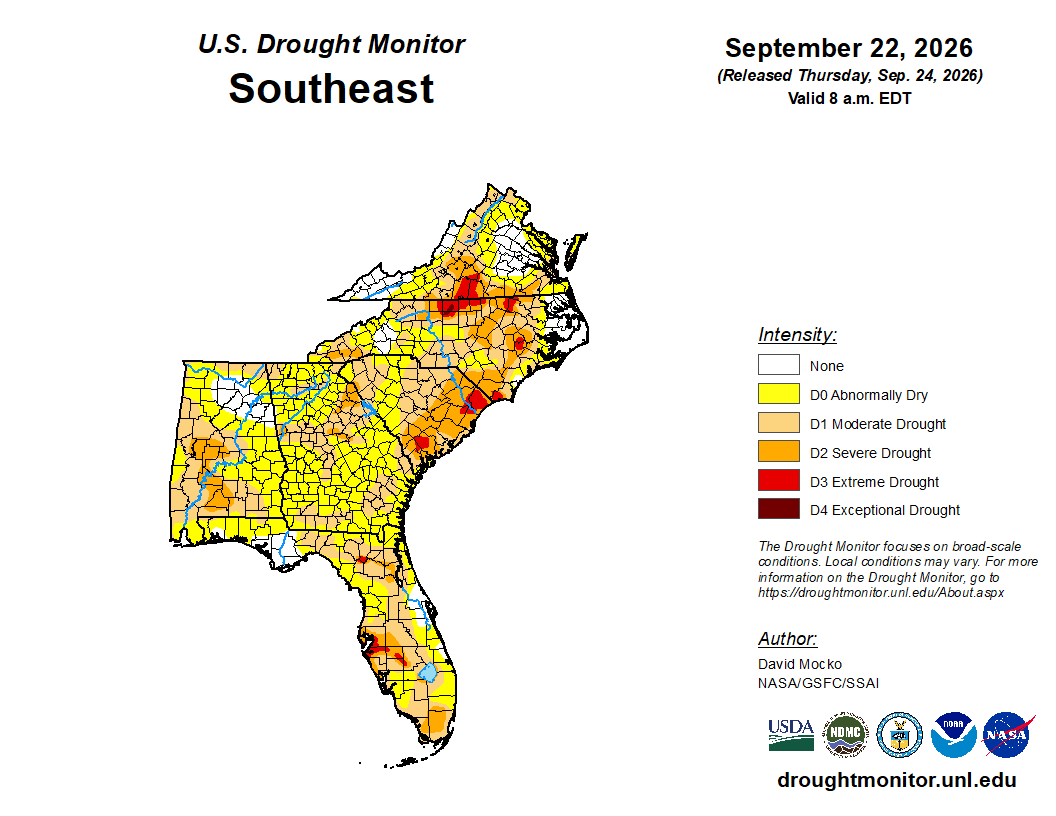 Featured image for “Drought Update Across Southeast Region”