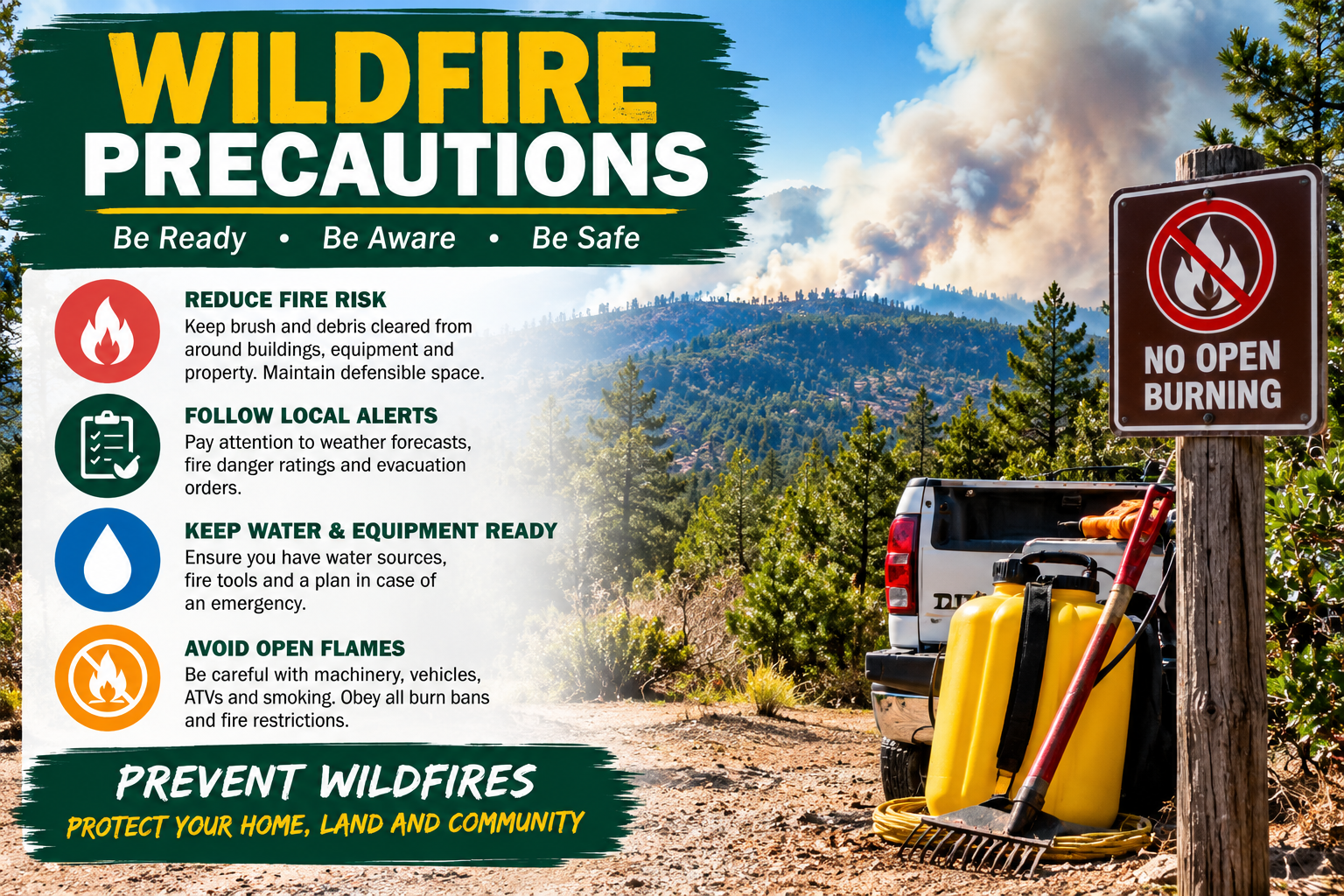 Featured image for “N.C. Forest Service Reminds Public of Increased Wildfire Risk, Urges Caution with Outdoor Burning”