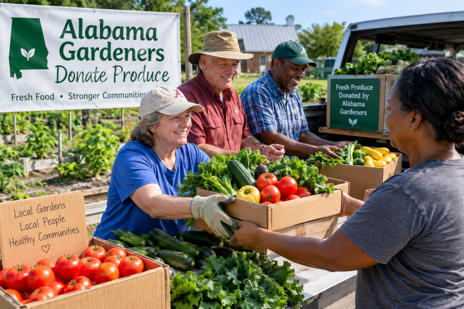 Featured image for “Alabama Gardeners Donate 124,414 Pounds of Fresh Produce Through Extension Challenge”
